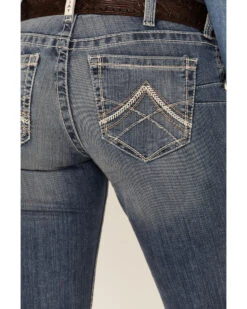 Ariat Women's R.E.A.L. Mid Rise Icon Stackable Straight Leg Riding Jeans 7 Ariat Women's R.E.A.L. Mid Rise Icon Stackable Straight Leg Riding Jeans -Ariat || Wrangler || FREE PEOPLE Sales Store 2000166329 402 P4