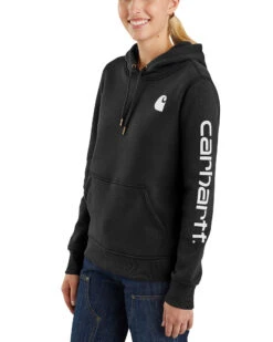 Carhartt Women's Clarksburg Graphic Sleeve Pullover Sweatshirt -Ariat || Wrangler || FREE PEOPLE Sales Store 2000238908 001 D2