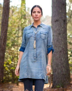 Ryan Michael Women's Serape Jacquard Tunic 7 Ryan Michael Women's Serape Jacquard Tunic -Ariat || Wrangler || FREE PEOPLE Sales Store 2000243270 402 P1