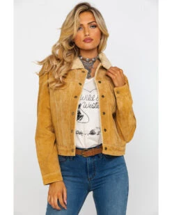 Scully Women's Faux Shearling Jean Jacket 8 Scully Women's Faux Shearling Jean Jacket -Ariat || Wrangler || FREE PEOPLE Sales Store 2000280474 220 P5