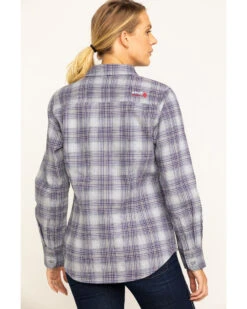 Ariat Women's FR Abigail Plaid Print Long Sleeve Work Shirt -Ariat || Wrangler || FREE PEOPLE Sales Store 2000283795 500 P2