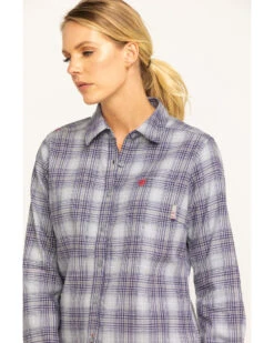 Ariat Women's FR Abigail Plaid Print Long Sleeve Work Shirt -Ariat || Wrangler || FREE PEOPLE Sales Store 2000283795 500 P5