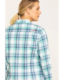 Ariat Women's FR Gisela Plaid Print Long Sleeve Work Shirt -Ariat || Wrangler || FREE PEOPLE Sales Store 2000283796 400 P5