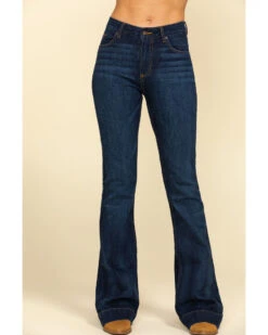 Kimes Ranch Women's Dark Wash Jennifer High Rise Wide Flare Jeans 8 Kimes Ranch Women's Dark Wash Jennifer High Rise Wide Flare Jeans -Ariat || Wrangler || FREE PEOPLE Sales Store 2000284509 400 P2