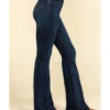 Kimes Ranch Women's Dark Wash Jennifer High Rise Wide Flare Jeans