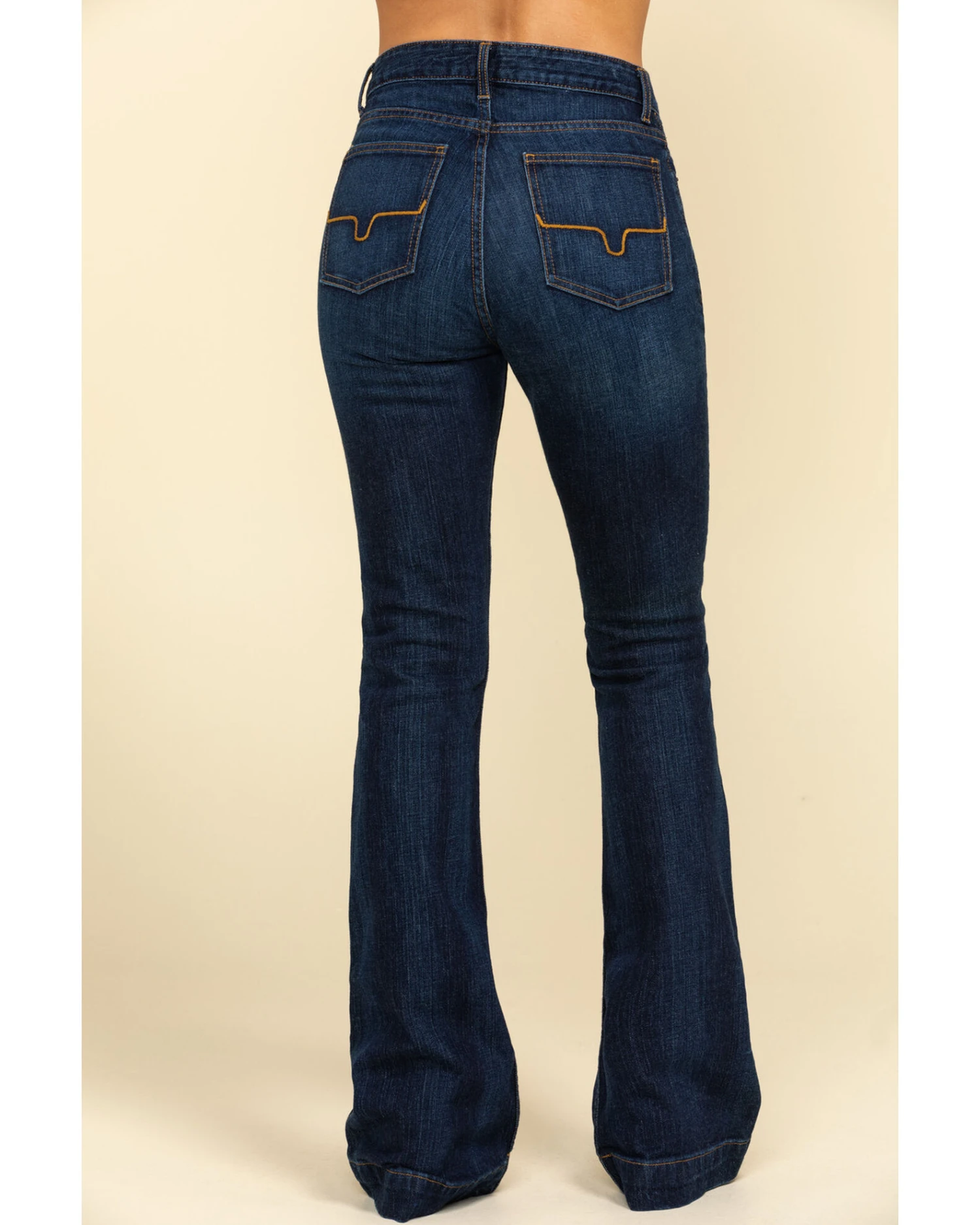 Kimes Ranch Women's Dark Wash Jennifer High Rise Wide Flare Jeans 5 Kimes Ranch Women's Dark Wash Jennifer High Rise Wide Flare Jeans - Image 5
