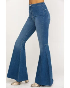 Free People Women's Dark Wash High Rise Just Float On Flare Jeans 7 Free People Women's Dark Wash High Rise Just Float On Flare Jeans -Ariat || Wrangler || FREE PEOPLE Sales Store 2000284725 401 P3