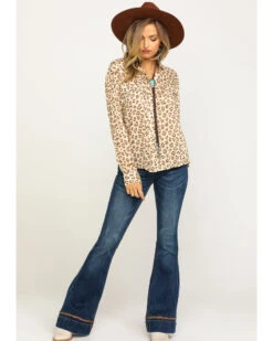 Stetson Women's Brown Leopard Print Button Down Top -Ariat || Wrangler || FREE PEOPLE Sales Store 2000286934 200 P6