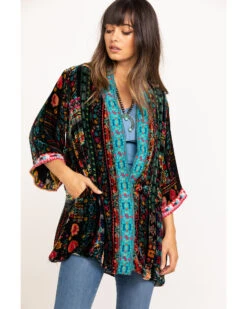 Johnny Was Women's Abril Velvet Reversible Kimono -Ariat || Wrangler || FREE PEOPLE Sales Store 2000287968 900 P1