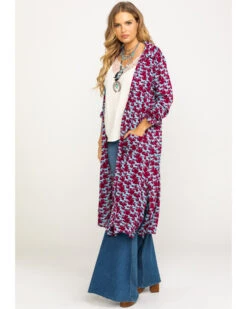 Roper Women's Stampede Print Kimono -Ariat || Wrangler || FREE PEOPLE Sales Store 2000290562 900 P1
