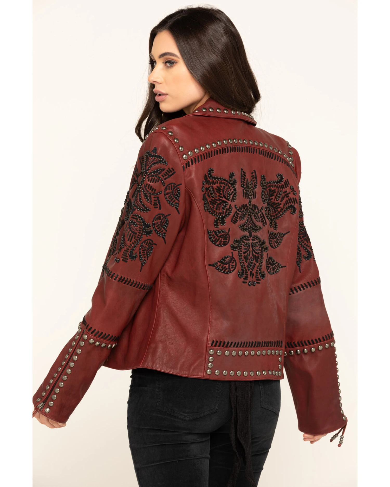 Double D Ranch Women's Oxblood Tasajulillo Jacket 6 Double D Ranch Women's Oxblood Tasajulillo Jacket - Image 6