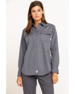 Ariat Women's FR Featherlight Long Sleeve Work Shirt -Ariat || Wrangler || FREE PEOPLE Sales Store 2000294407 020 P1