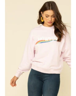 Wrangler Retro Women's Lilac High Rib Pullover -Ariat || Wrangler || FREE PEOPLE Sales Store 2000308273 530 P1