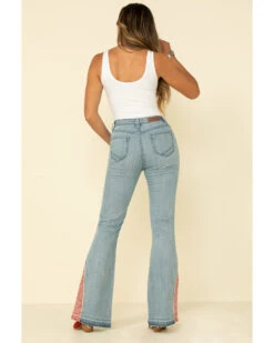 Rock & Roll Denim Women's Button Bandana Hem Trousers -Ariat || Wrangler || FREE PEOPLE Sales Store 2000313373 400 P3