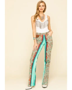 Ranch Dress'n Women's Durango Printed Trousers -Ariat || Wrangler || FREE PEOPLE Sales Store 2000321054 440 P6