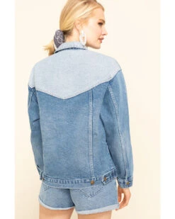 Rolla's Women's Medium Contrast Back Yoke Denim Jacket 8 Rolla's Women's Medium Contrast Back Yoke Denim Jacket -Ariat || Wrangler || FREE PEOPLE Sales Store 2000323213 400 P2