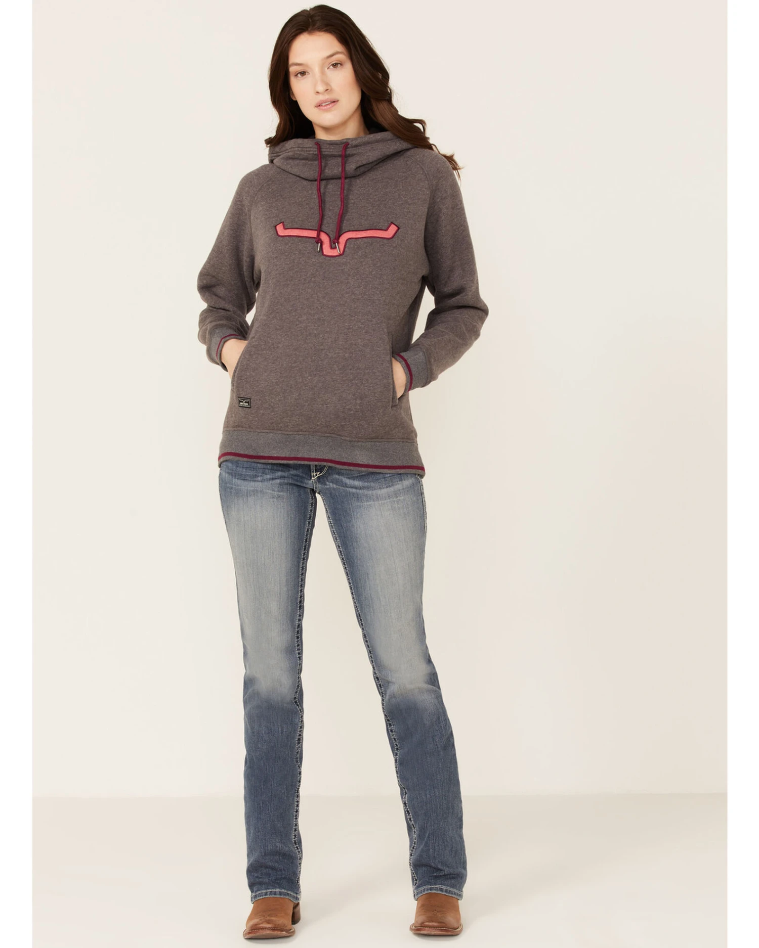 Kimes Ranch Women's Two-Scoops Logo Hoodie Sweatshirt 2 Kimes Ranch Women's Two-Scoops Logo Hoodie Sweatshirt - Image 2