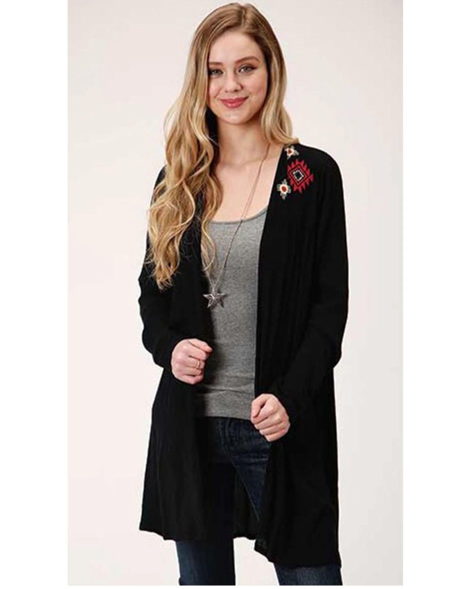 Roper Women's Wild West Cowboy Cardigan 1 Roper Women's Wild West Cowboy Cardigan