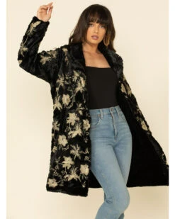 Johnny Was Women's Blithe Faux Fur Jacket -Ariat || Wrangler || FREE PEOPLE Sales Store 2000327593 001 P1