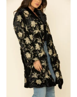 Johnny Was Women's Blithe Faux Fur Jacket -Ariat || Wrangler || FREE PEOPLE Sales Store 2000327593 001 P3