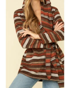 Cripple Creek Women's Orange Striped Blanket Wrap Jacket -Ariat || Wrangler || FREE PEOPLE Sales Store 2000327628 800 P5
