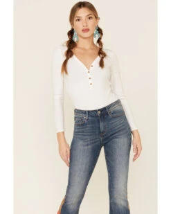 Driftwood Women’s Medium Wash Suede Patchwork Flare Jeans -Ariat || Wrangler || FREE PEOPLE Sales Store 2000328193 400 P4