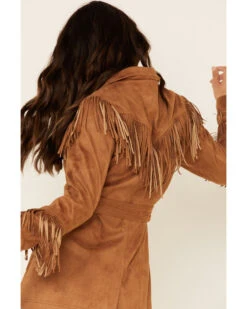 MINKPINK Women's Tan We Are Free Fringe Jacket -Ariat || Wrangler || FREE PEOPLE Sales Store 2000328411 280 P5