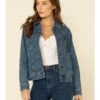 Wrangler Women's Dark Classic Fit Denim Jacket