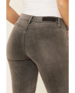 Rock & Roll Denim Women's Gray Wash Mid Rise Bootcut Jeans