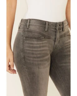 Rock & Roll Denim Women's Gray Wash Mid Rise Bootcut Jeans -Ariat || Wrangler || FREE PEOPLE Sales Store 2000333631 020 P5