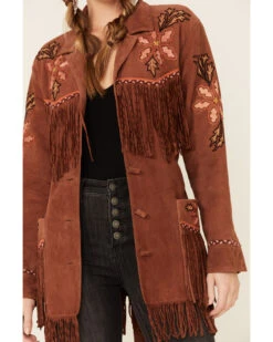 Double D Ranch Women's Viva Maria Fringe Suede Jacket -Ariat || Wrangler || FREE PEOPLE Sales Store 2000337241 200 P3