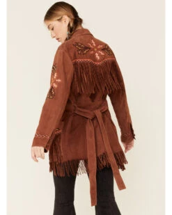 Double D Ranch Women's Viva Maria Fringe Suede Jacket -Ariat || Wrangler || FREE PEOPLE Sales Store 2000337241 200 P4