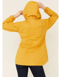 Outback Trading Co. Women's Solid Mustard Brookside Hooded Zip-Front Rain Jacket -Ariat || Wrangler || FREE PEOPLE Sales Store 2000338849 702 P4