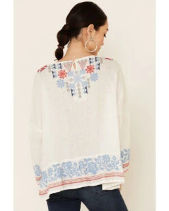 Johnny Was Women's Mateo Embroidered Gauze Long Sleeve Top -Ariat || Wrangler || FREE PEOPLE Sales Store 2000339047 100 P4
