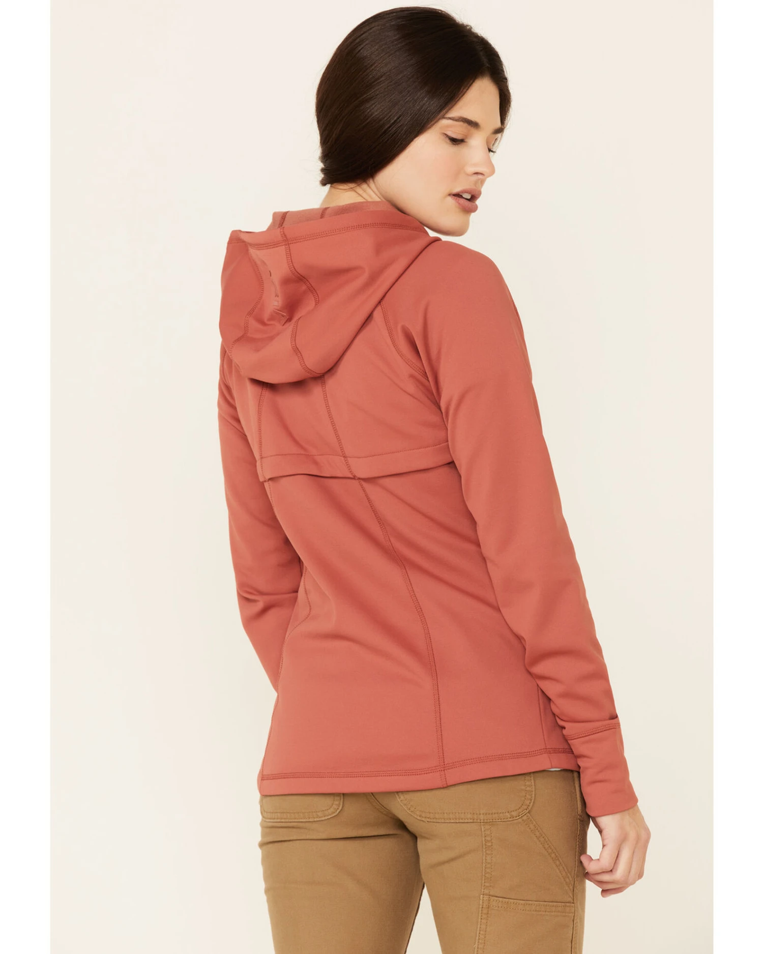 Ariat Women's Marsala Attain Thermal Zip-Front Hoodie 3 Ariat Women's Marsala Attain Thermal Zip-Front Hoodie - Image 3