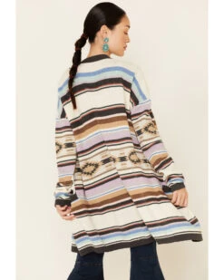Tasha Polizzi Women's Cream Serape Malibu Cardigan