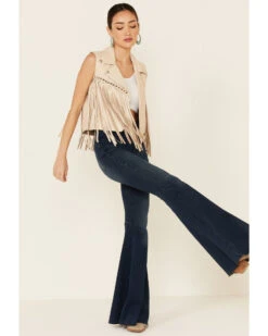 Understated Leather Women's Leather Peace Zip-Front Vest -Ariat || Wrangler || FREE PEOPLE Sales Store 2000344481 110 P2