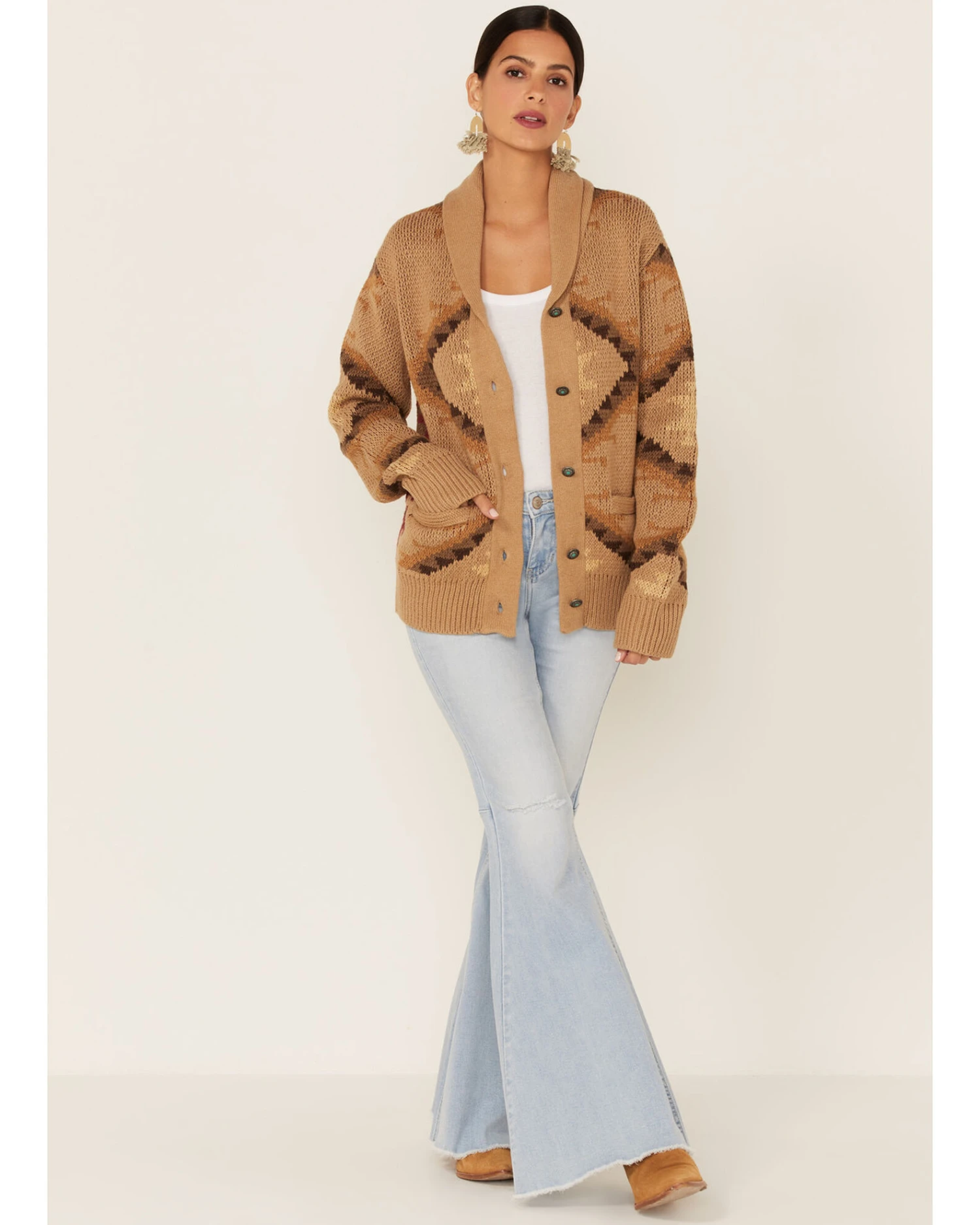 Tasha Polizzi Women's Esme Geo Cardigan 4 Tasha Polizzi Women's Esme Geo Cardigan - Image 4