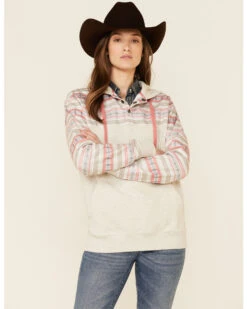 HOOey Women's Southwestern Print Button Down Hooded Pullover -Ariat || Wrangler || FREE PEOPLE Sales Store 2000346693 104 P1