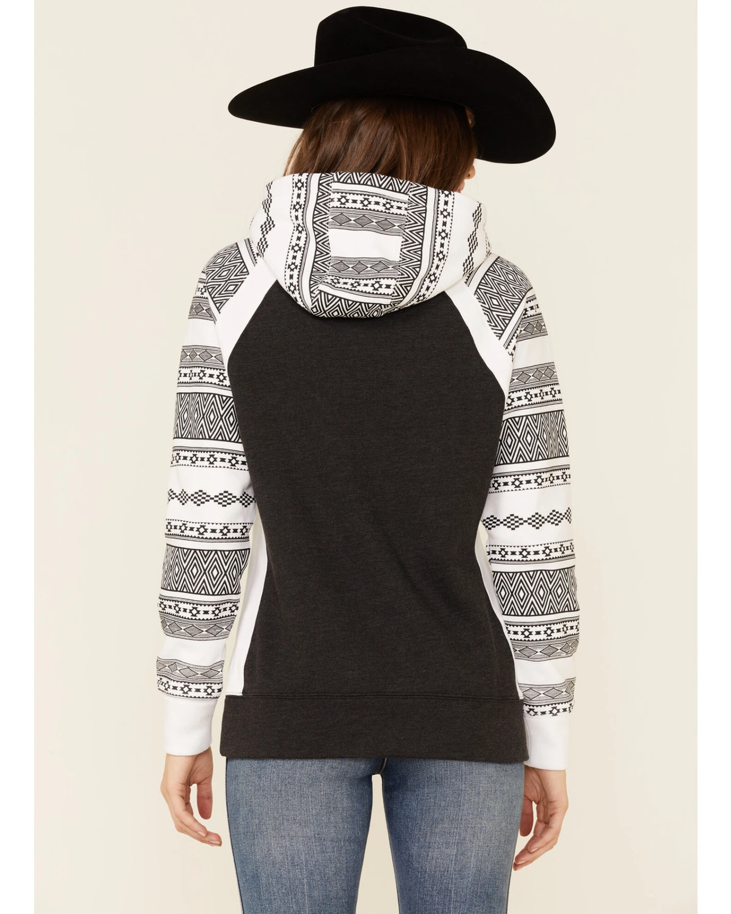 Hooey Women's Southwestern Contrast Hoodie 3 Hooey Women's Southwestern Contrast Hoodie - Image 3