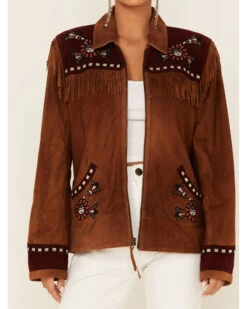 Double D Ranch Women's Sunitah Zip-Front Suede Jacket 6 Double D Ranch Women's Sunitah Zip-Front Suede Jacket -Ariat || Wrangler || FREE PEOPLE Sales Store 2000347581 280 P3
