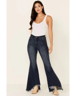 Grace In LA Women's Pleated Super Flare Leg Jeans -Ariat || Wrangler || FREE PEOPLE Sales Store 2000349864 420 P1
