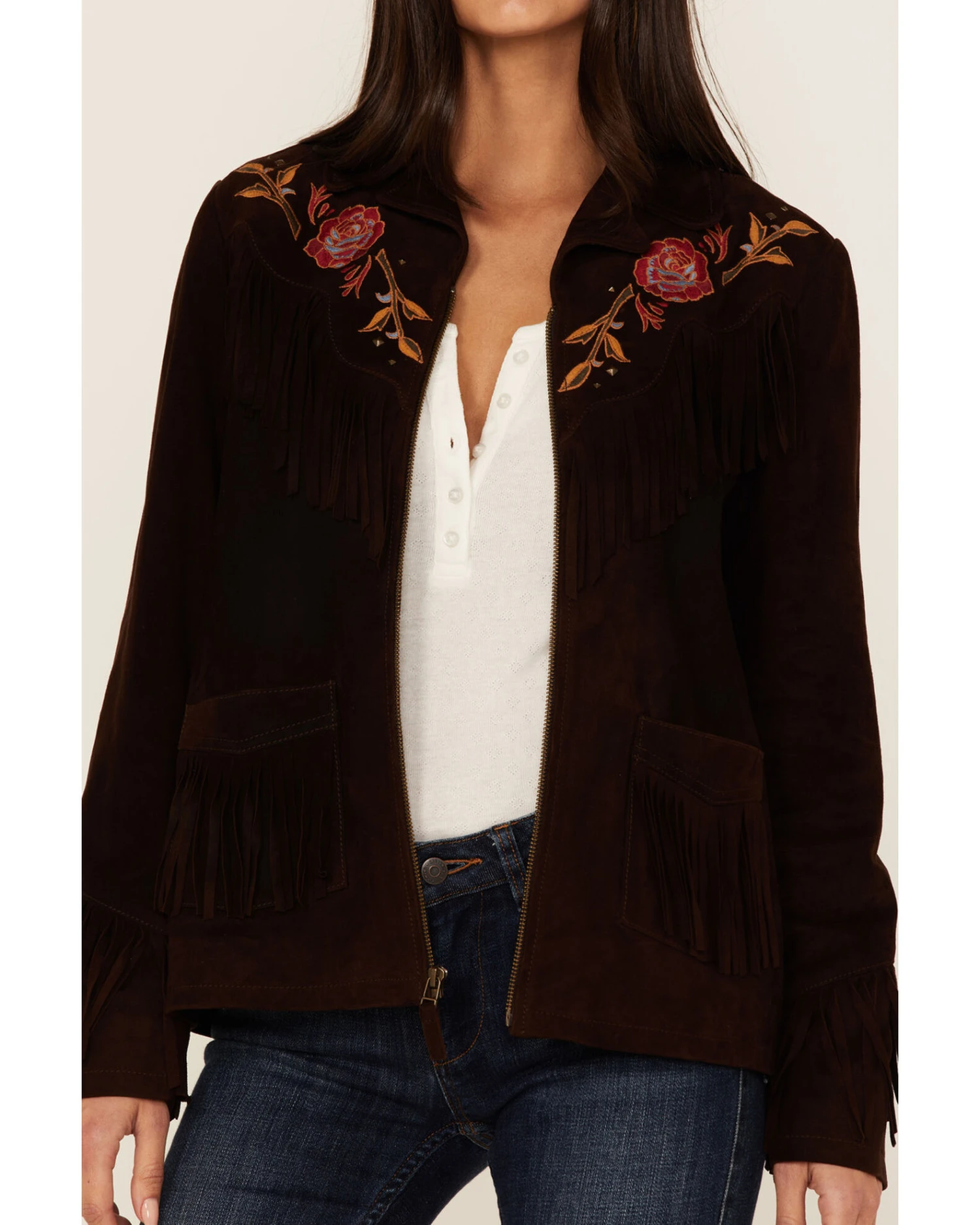 Idyllwind Women's Hillcrest Embroidered Suede Jacket 1 Idyllwind Women's Hillcrest Embroidered Suede Jacket