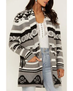 Idyllwind Women's Twin Pines Southwestern Knit Cardigan Tonal Sweater