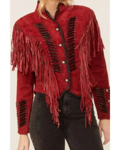 Cripple Creek Women's Beaded Suede Fringe Black Bones Military Jacket 6 Cripple Creek Women's Beaded Suede Fringe Black Bones Military Jacket -Ariat || Wrangler || FREE PEOPLE Sales Store 2000352582 600 P2