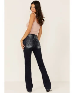 Miss Me Women's Denim Puff "M" Logo Bootcut Denim Jeans 6 Miss Me Women's Denim Puff "M" Logo Bootcut Denim Jeans -Ariat || Wrangler || FREE PEOPLE Sales Store 2000353722 400 P1