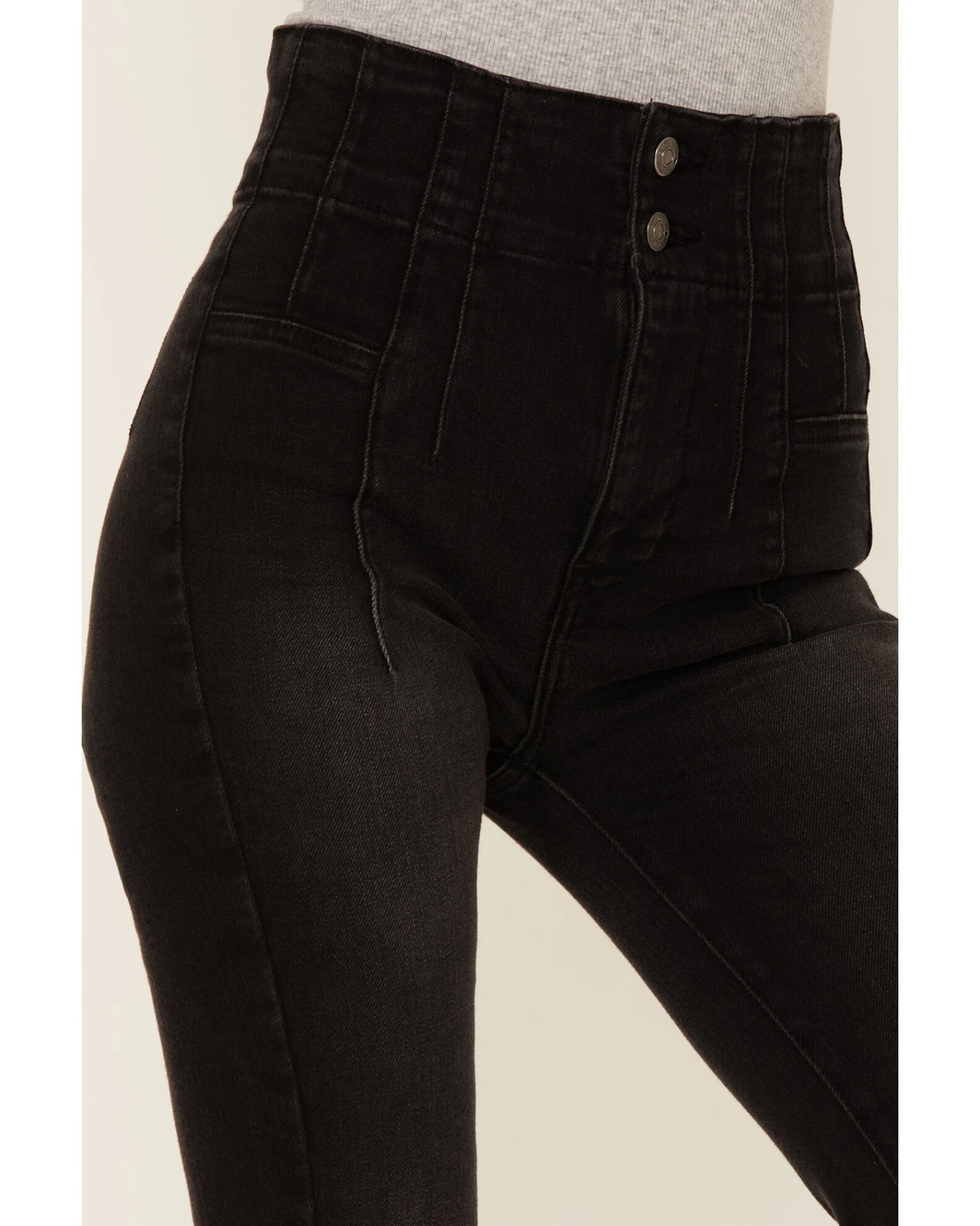 Free People Women's Jayde High Rise Flare Jeans 4 Free People Women's Jayde High Rise Flare Jeans - Image 4