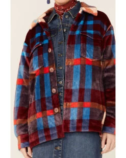 Show Me Your Mumu Women's Plaid Whistler Shirt Jacket 7 Show Me Your Mumu Women's Plaid Whistler Shirt Jacket -Ariat || Wrangler || FREE PEOPLE Sales Store 2000354489 940 P2
