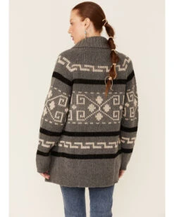 Pendleton Women's Gray Westerley Long Sleeve Cardigan -Ariat || Wrangler || FREE PEOPLE Sales Store 2000354644 020 P3