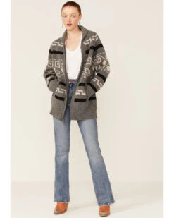 Pendleton Women's Gray Westerley Long Sleeve Cardigan